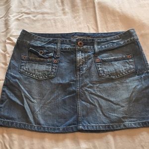 American Eagle denim mini skirt